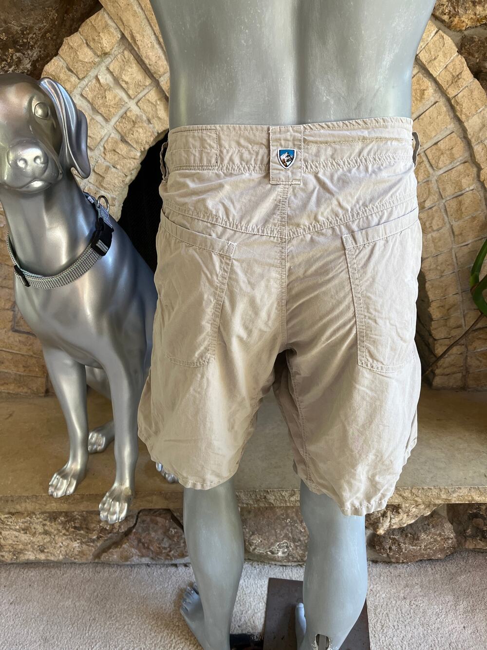 Kuhl Cotton Nylon Cream Hiking Shorts Men's Size 38